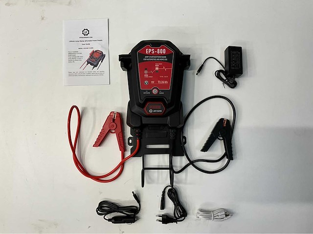 Ultra force equipment - startbooster - power bank - eps800 incl bevestiging muur - afbeelding 7 van  13