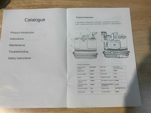 Ultra force equipment - stoomreiniger - vlekkenreiniger - spotcleaner 2026 - afbeelding 14 van  23
