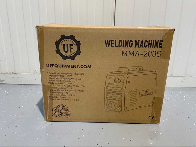 Ultra force equipment -mma-200s elektrode lasapparaat en gereedschapskoffer - afbeelding 1 van  8