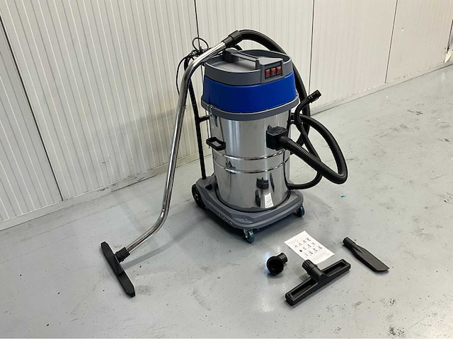 Ultra force equipment 80l- 3600w industriële stofzuiger nat/droog - 3 motoren a 1200w per motor aan te zetten - afbeelding 6 van  13
