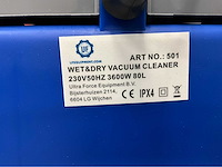 Ultra force equipment 80l- 3600w industriële stofzuiger nat/droog - 3 motoren a 1200w per motor aan te zetten - afbeelding 2 van  12