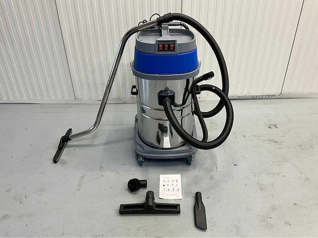 Ultra force equipment 80l- 3600w industriële stofzuiger nat/droog - 3 motoren a 1200w per motor aan te zetten - afbeelding 1 van  13