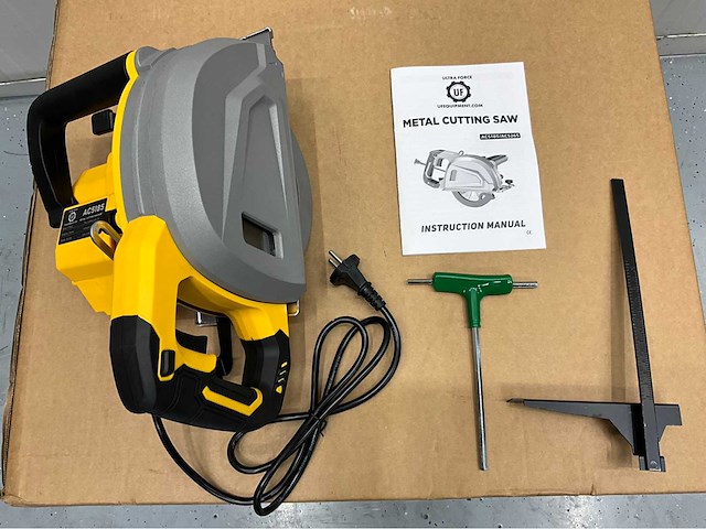 Ultra force equipment ac5185 - afkort metaalzaag - 2500w - 1900rpm - 185mm bladdiameter - afbeelding 6 van  9