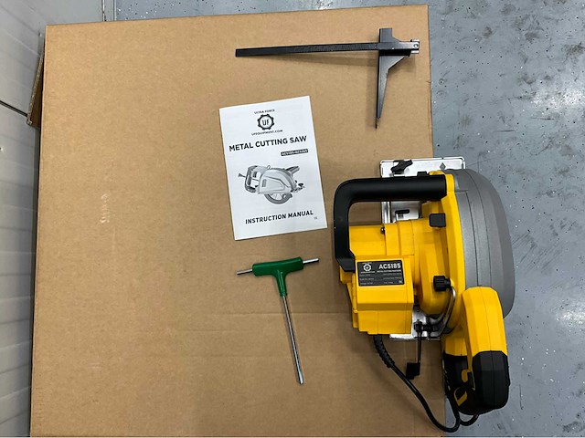 Ultra force equipment ac5185 - afkort metaalzaag - 2500w - 1900rpm - 185mm bladdiameter - afbeelding 7 van  9