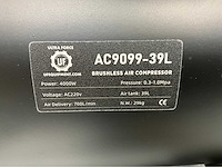 Ultra force equipment compressor ac9099-39l - 2 motoren 4000w - aluminium tank - brushless - olievrij - eco stand - afbeelding 4 van  27