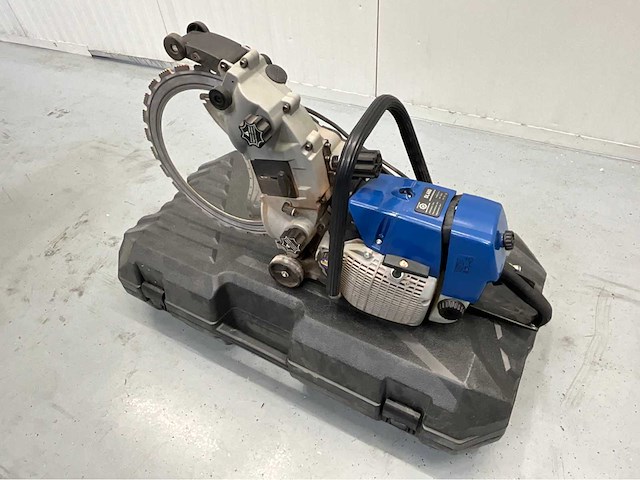Ultra force equipment dl400 - ringzaag beton benzine 5000w in koffer - harde bouwmaterialen - retourgoed blauw - afbeelding 6 van  8