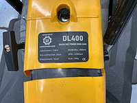 Ultra force equipment dl400 - ringzaag beton benzine 5000w in koffer - harde bouwmaterialen - retourgoed geel - afbeelding 7 van  8