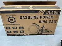 Ultra force equipment dl400 - ringzaag beton benzine 5000w in koffer - harde bouwmaterialen - retourgoed geel - afbeelding 8 van  8