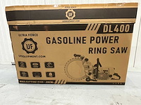 Ultra force equipment dl400 - ringzaag beton benzine 5000w in koffer - harde bouwmaterialen - retourgoed blauw - afbeelding 8 van  8
