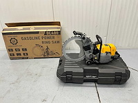 Ultra force equipment dl400 - ringzaag beton benzine 5000w in koffer - harde bouwmaterialen - retourgoed geel - afbeelding 1 van  8