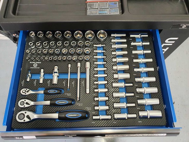 Ultra force equipment gereedschaps wagen 260 pcs en trolley 238 pcs - afbeelding 22 van  24