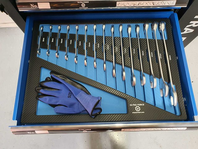 Ultra force equipment gereedschaps wagen 260 pcs en trolley 238 pcs - afbeelding 24 van  24