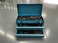 Ultra force equipment gereedschapskoffer aluminium met laden - 92 pcs gereedschap - afbeelding 10 van  12