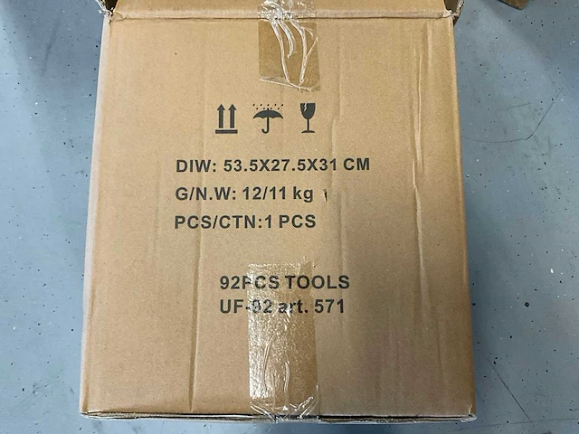 Ultra force equipment gereedschapskoffer aluminium met laden - 92 pcs gereedschap - afbeelding 4 van  12