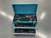 Ultra force equipment gereedschapskoffer aluminium met laden - 92 pcs gereedschap