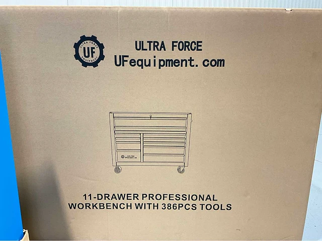Ultra force equipment gereedschapswagen 11 laden 386 pcs - softclose - afbeelding 7 van  15