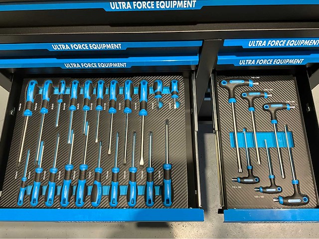 Ultra force equipment gereedschapswagen 12 laden 269 pcs - softclose - 2026 - afbeelding 2 van  20