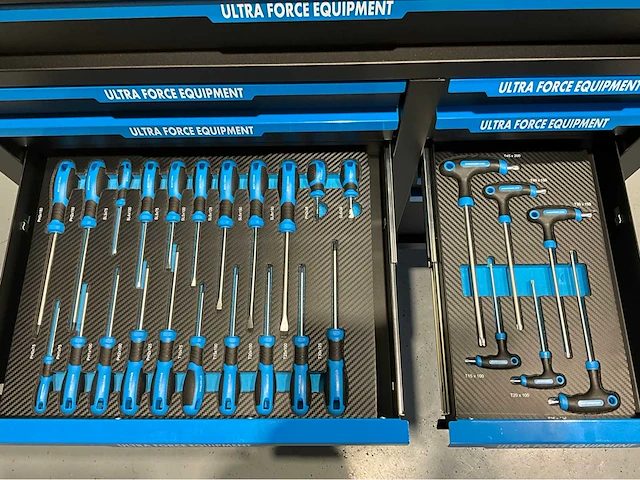 Ultra force equipment gereedschapswagen 12 laden 269 pcs - softclose - 2026 - afbeelding 2 van  20