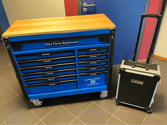 Ultra force equipment gereedschapswagen 12 laden 293 pcs en trolley 238 pcs - afbeelding 12 van  49