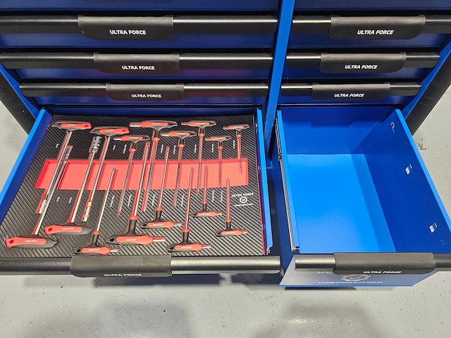 Ultra force equipment gereedschapswagen 12 laden 293 pcs en trolley 238 pcs - afbeelding 29 van  49