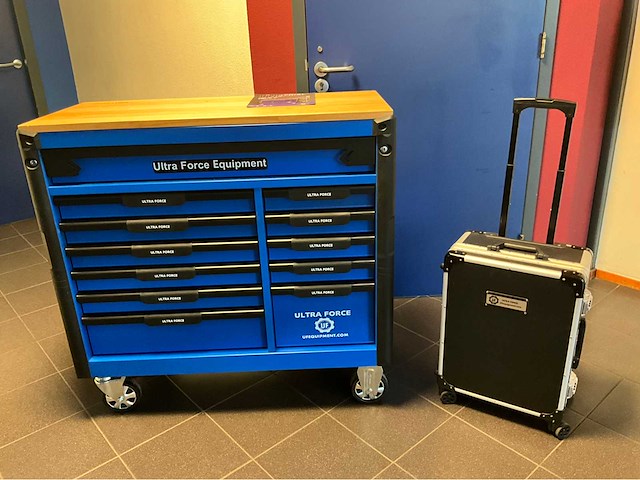 Ultra force equipment gereedschapswagen 12 laden 293 pcs en trolley 238 pcs - afbeelding 23 van  49