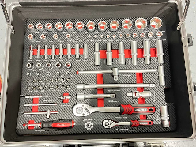 Ultra force equipment gereedschapswagen 12 laden 293 pcs en trolley 238 pcs - afbeelding 3 van  49