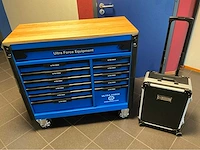 Ultra force equipment gereedschapswagen 12 laden 293 pcs en trolley 238 pcs