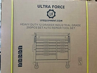 Ultra force equipment gereedschapswagen 12 laden 293 pcs en trolley 238 pcs - afbeelding 33 van  49