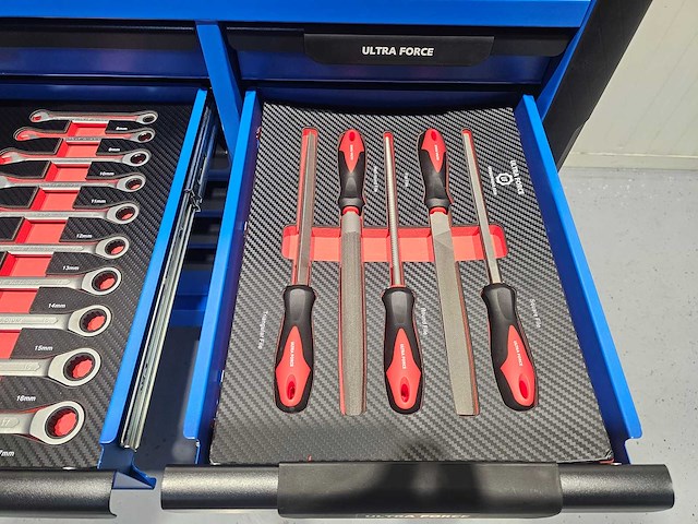 Ultra force equipment gereedschapswagen 12 laden 293 pcs gereedschap - heavy duty jumbo - afbeelding 7 van  32
