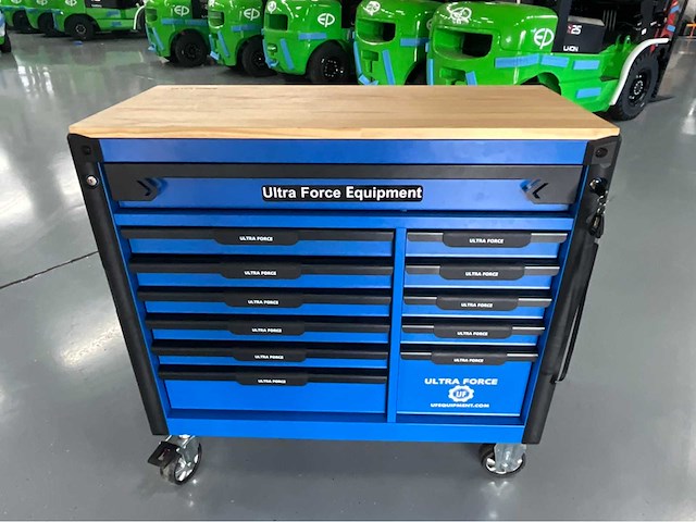 Ultra force equipment gereedschapswagen 12 laden 293 pcs gereedschap - heavy duty jumbo - afbeelding 1 van  34