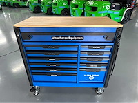 Ultra force equipment gereedschapswagen 12 laden 293 pcs gereedschap - heavy duty jumbo - afbeelding 1 van  34