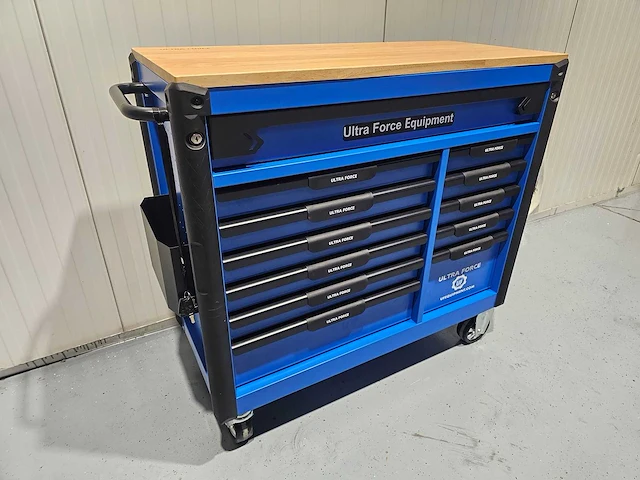 Ultra force equipment gereedschapswagen 12 laden 293 pcs gereedschap - heavy duty jumbo - afbeelding 1 van  32