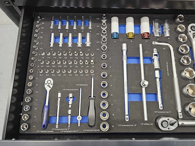 Ultra force equipment gereedschapswagen 13 laden 298 pcs gereedschap - afbeelding 22 van  25
