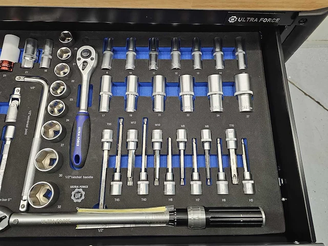 Ultra force equipment gereedschapswagen 13 laden 298 pcs gereedschap - afbeelding 23 van  25