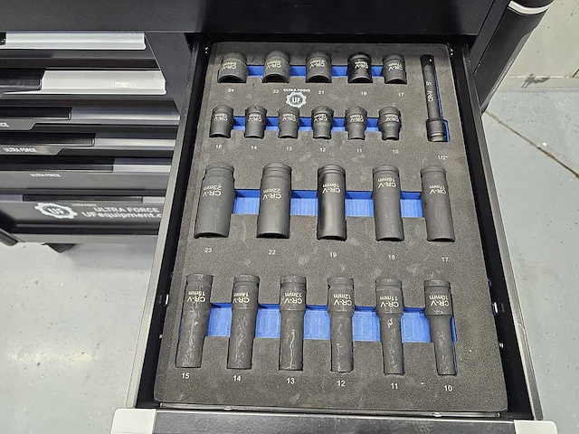 Ultra force equipment gereedschapswagen 13 laden 298 pcs gereedschap - afbeelding 5 van  25