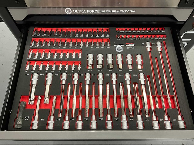 Ultra force equipment gereedschapswagen 258 pcs en koffer 144 pcs - afbeelding 2 van  20