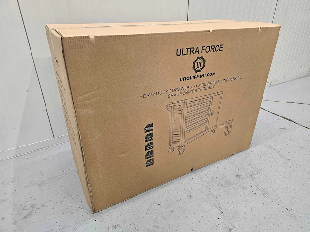 Ultra force equipment gereedschapswagen 7 laden 250pcs - softclose laden - afbeelding 6 van  14