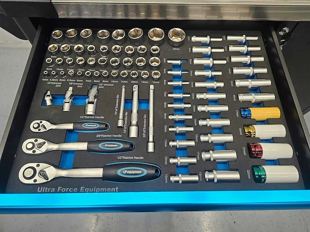 Ultra force equipment gereedschapswagen 7 laden 250pcs - softclose laden - afbeelding 11 van  14