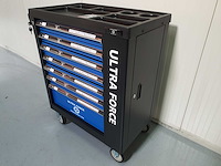 Ultra force equipment gereedschapswagen 7 laden 260 pcs gereedschap - 2 sleutels - afbeelding 14 van  18