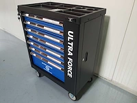 Ultra force equipment gereedschapswagen 7 laden 260 pcs gereedschap - 2 sleutels - afbeelding 14 van  18