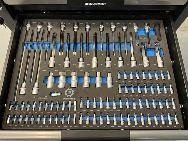 Ultra force equipment gereedschapswagen 7 laden 266 pcs gereedschap - afbeelding 19 van  21