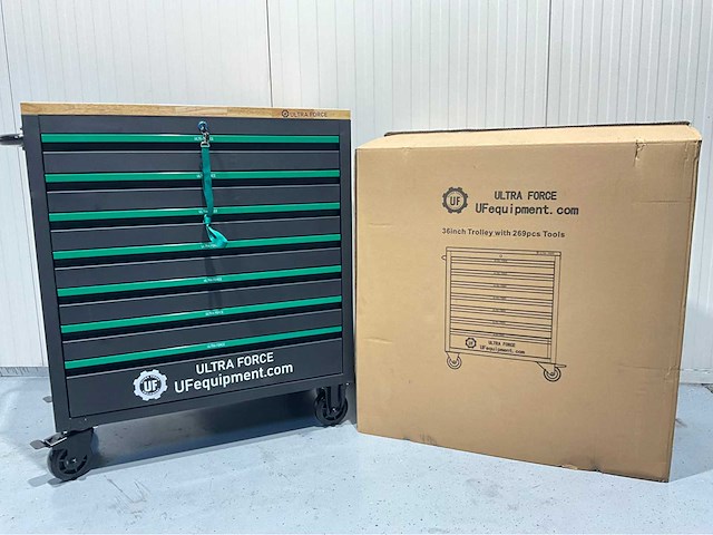 Ultra force equipment gereedschapswagen 7 laden 269 pcs - softclose - 2026 - afbeelding 12 van  17