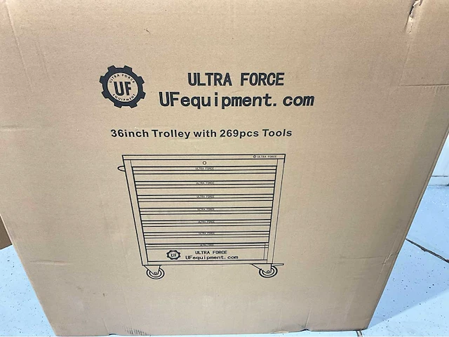 Ultra force equipment gereedschapswagen 7 laden 269 pcs - softclose - 2026 - afbeelding 8 van  17