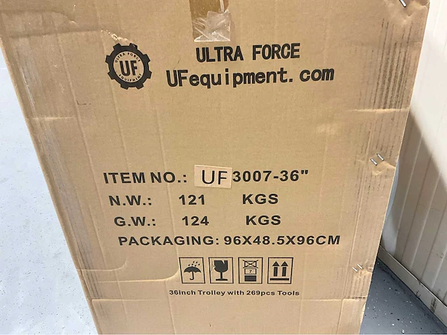 Ultra force equipment gereedschapswagen 7 laden 269 pcs - softclose - 2026 - afbeelding 9 van  17