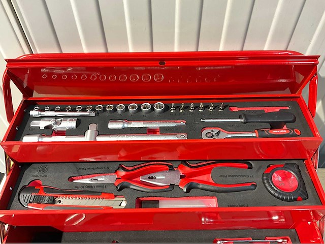 Ultra force equipment gereedschapswagen 7 laden en gereedschapskoffer 86 pcs - afbeelding 8 van  11