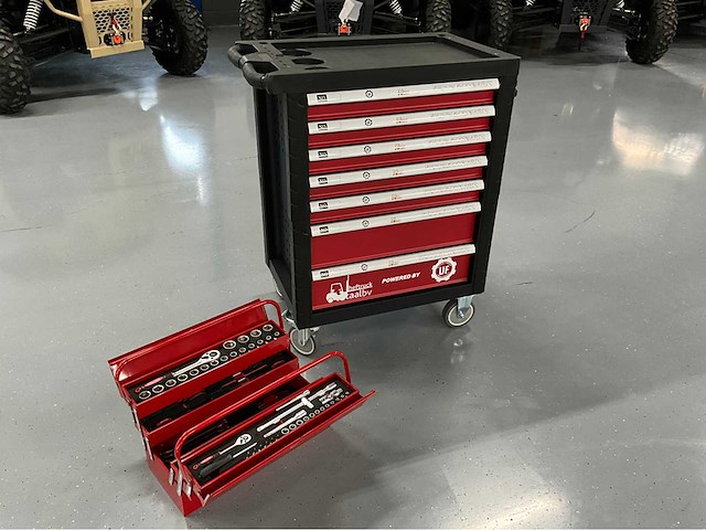 Ultra force equipment gereedschapswagen 7 laden en gereedschapskoffer 86 pcs - afbeelding 1 van  28