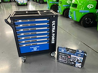 Ultra force equipment gereedschapswagen 7 laden en koffer 144 pcs - afbeelding 25 van  30