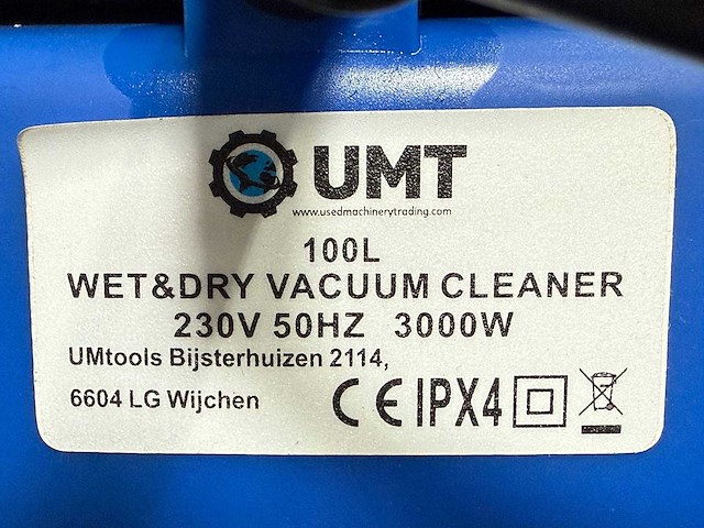Ultra force equipment gereedschapswagen jumbo heavy duty en industriële stofzuiger nat/droog 80 liter - afbeelding 31 van  37