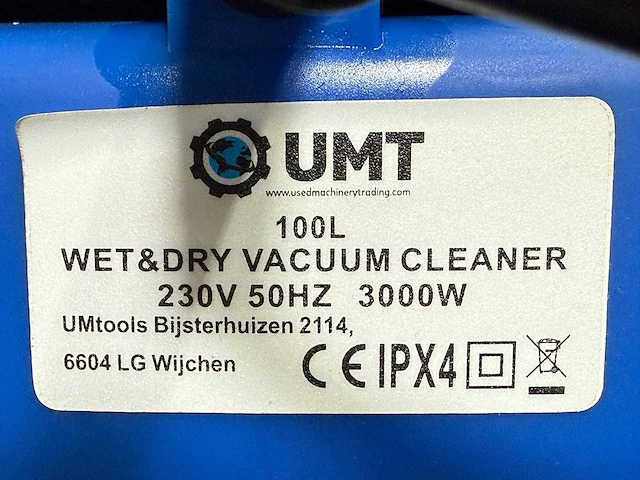 Ultra force equipment gereedschapswagen jumbo heavy duty en industriële stofzuiger nat/droog 80 liter - afbeelding 31 van  37