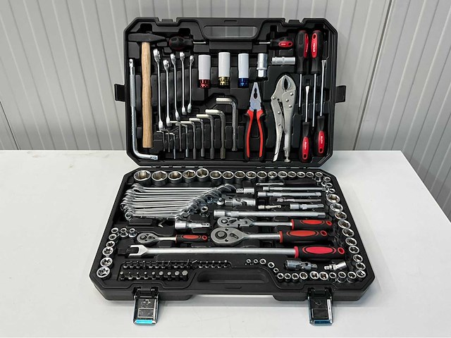Ultra force equipment mma-200s elektrode lasapparaat en gereedschapskoffer incl gereedschap - afbeelding 8 van  19